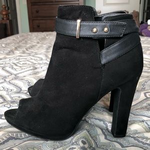 Sam & Libby Peep Toe Booties size 7.5